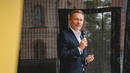 Christian Lindner auf der Bühne