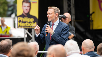 Christian Lindner Bühne Hessen