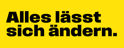 Banner, Alles lässt sich ändern. 