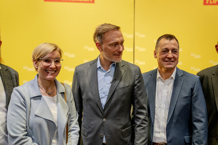 Christian Lindner in Leipzig.