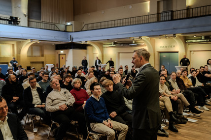 Christian Lindner in Leipzig. 