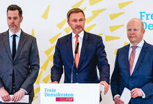 Christian Dürr, Christian Lindner und Michael Theurer