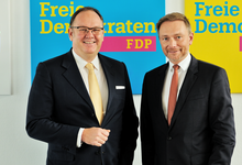 Harald Christ, FDP-Bundesschatzmeister, Christian Lindner, FDP-Chef