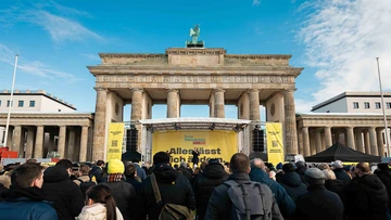 Christian Lindner am Brandenburger Tor